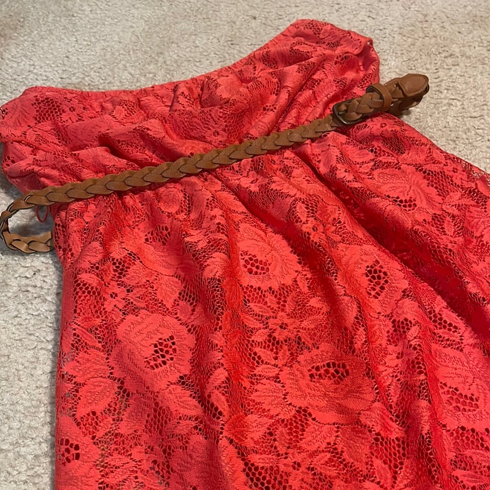 Hi low strapless dress woman’s large